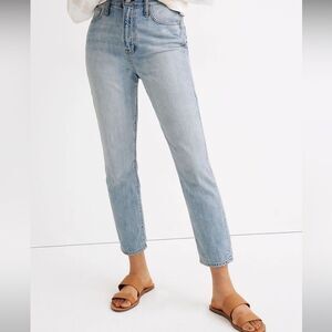 Madewell NWT The “Curvy Perfect Vintage” Jeans High Rise Fitzgerald Wash Sz 24